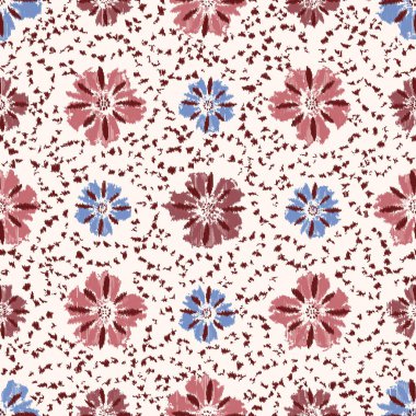 Çiçek süsüsüyle kusursuz soyut desen