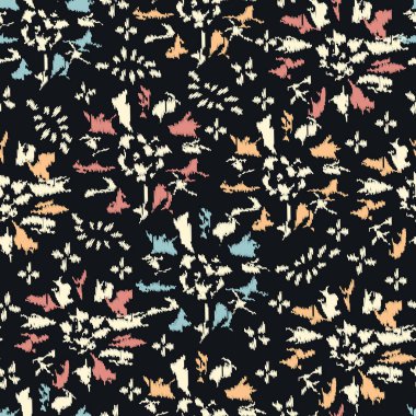 Çiçek süsüsüyle kusursuz soyut desen