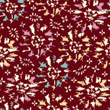 Çiçek süsüsüyle kusursuz soyut desen