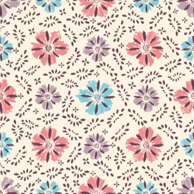 Çiçek süsüsüyle kusursuz soyut desen