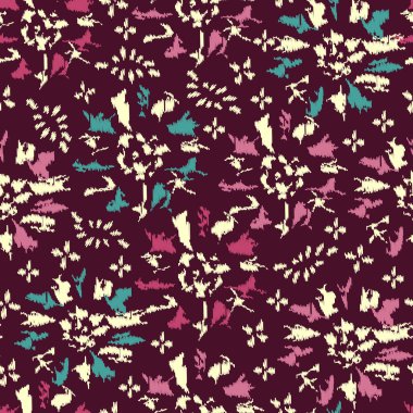 Çiçek süsüsüyle kusursuz soyut desen