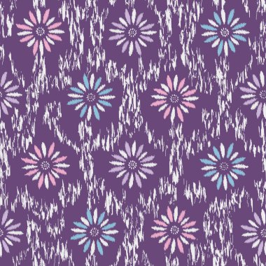 Çiçek süsüsüyle kusursuz soyut desen