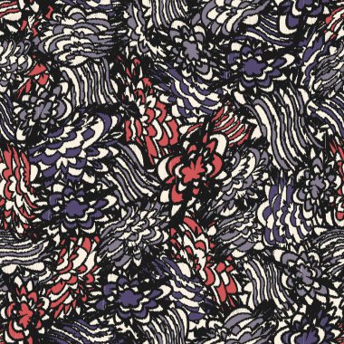 Çiçek süsüsüyle kusursuz soyut desen