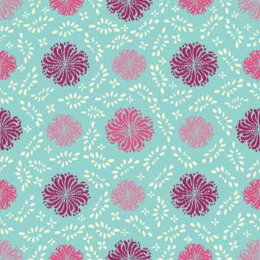 Çiçek süsüsüyle kusursuz soyut desen