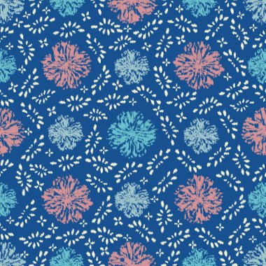 Çiçek süsüsüyle kusursuz soyut desen