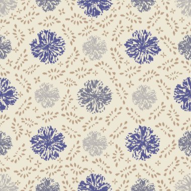 Çiçek süsüsüyle kusursuz soyut desen