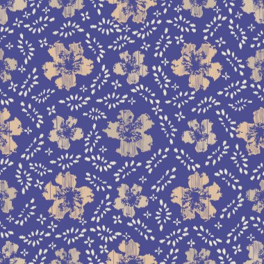 Çiçek süsüsüyle kusursuz soyut desen