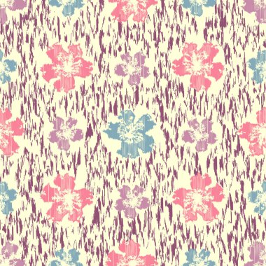 Çiçek süsüsüyle kusursuz soyut desen