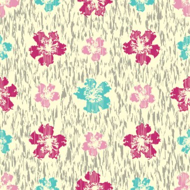 Çiçek süsüsüyle kusursuz soyut desen