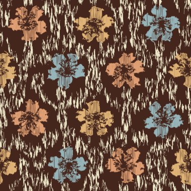 Çiçek süsüsüyle kusursuz soyut desen