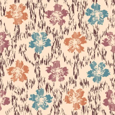 Çiçek süsüsüyle kusursuz soyut desen