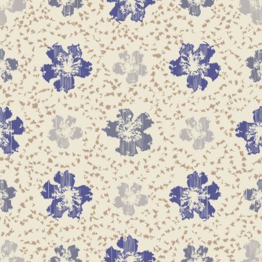 Çiçek süsüsüyle kusursuz soyut desen