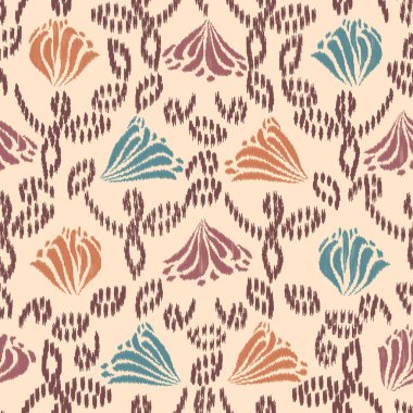 Çiçek süsüsüyle kusursuz soyut desen