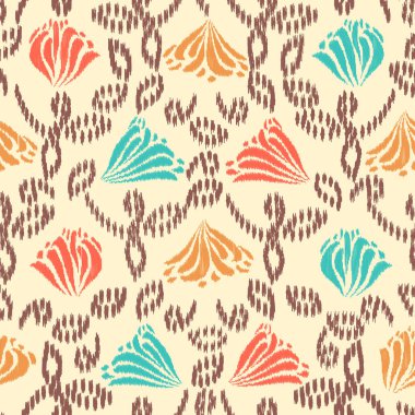 Çiçek süsüsüyle kusursuz soyut desen