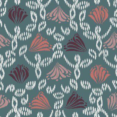 Çiçek süsüsüyle kusursuz soyut desen