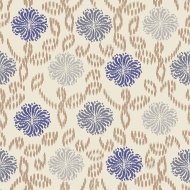 Çiçek süsüsüyle kusursuz soyut desen