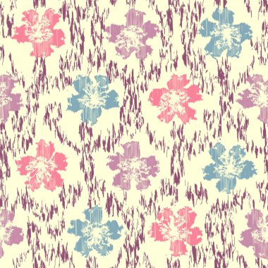 Çiçek süsüsüyle kusursuz soyut desen