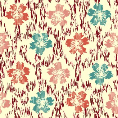 Çiçek süsüsüyle kusursuz soyut desen