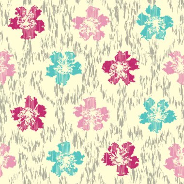 Çiçek süsüsüyle kusursuz soyut desen