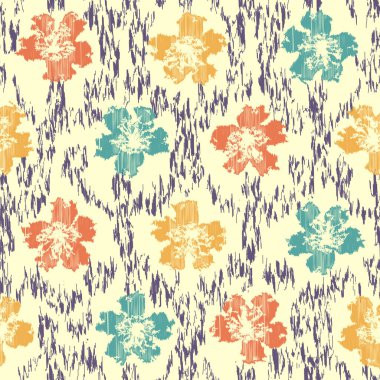 Çiçek süsüsüyle kusursuz soyut desen