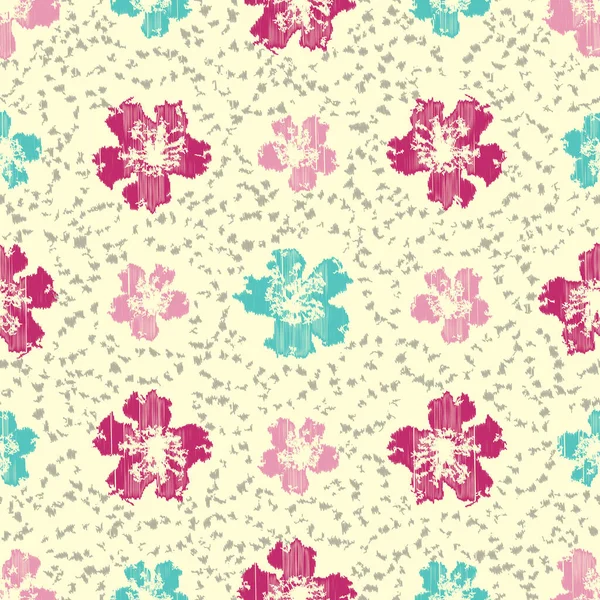 Seamless Abstract Pattern Floral Ornament — Stock Vector