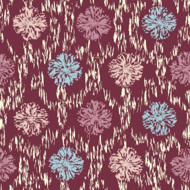 Çiçek süsüsüyle kusursuz soyut desen