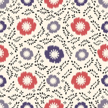 Çiçek süsüsüyle kusursuz soyut desen