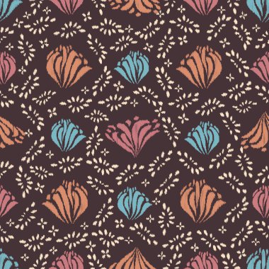 Çiçek süsüsüyle kusursuz soyut desen