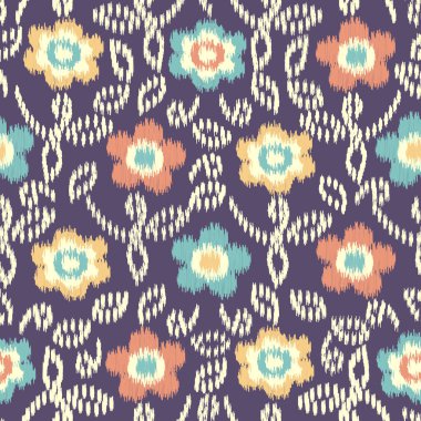 Çiçek süsüsüyle kusursuz soyut desen