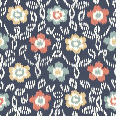 Çiçek süsüsüyle kusursuz soyut desen