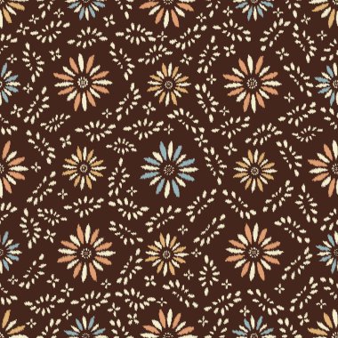 Çiçek süsüsüyle kusursuz soyut desen