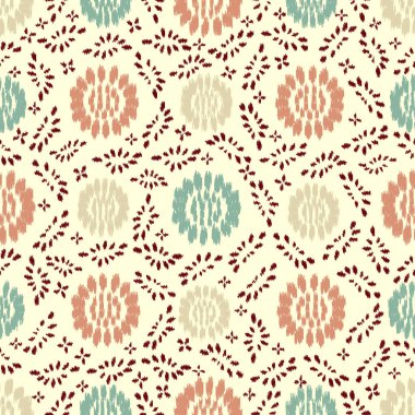 Çiçek süsüsüyle kusursuz soyut desen