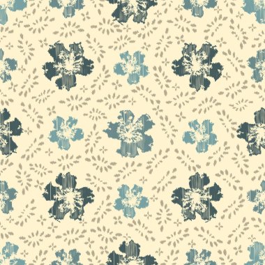 Çiçek süsüsüyle kusursuz soyut desen