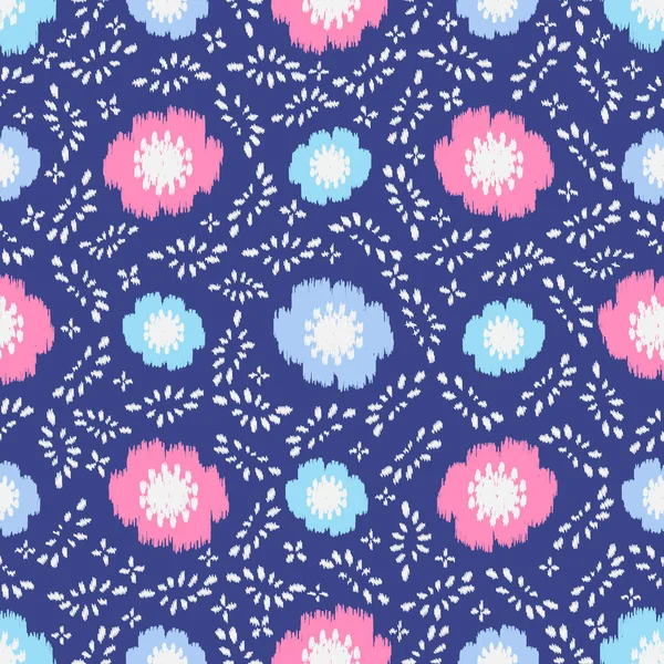 Modèle Abstrait Sans Couture Avec Ornement Floral — Image vectorielle