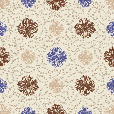 Çiçek süsüsüyle kusursuz soyut desen