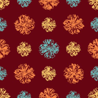 Çiçek süsüsüyle kusursuz soyut desen