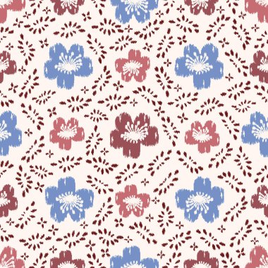 Çiçek süsüsüyle kusursuz soyut desen