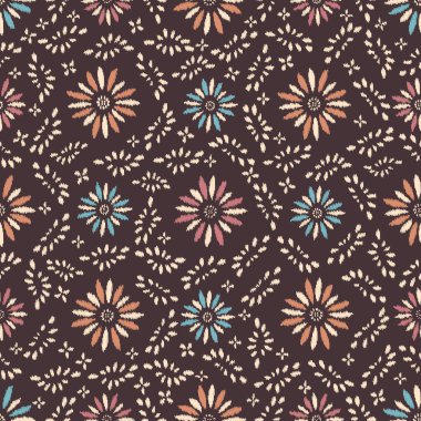 Çiçek süsüsüyle kusursuz soyut desen