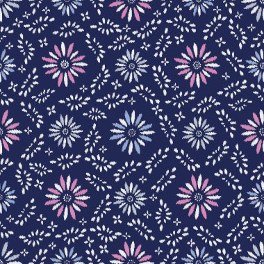 Çiçek süsüsüyle kusursuz soyut desen