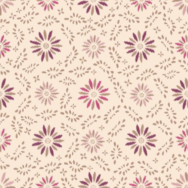 Çiçek süsüsüyle kusursuz soyut desen