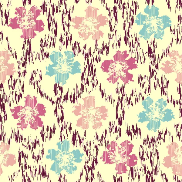 Çiçek süsüsüyle kusursuz soyut desen