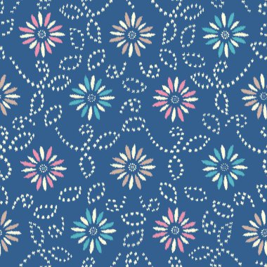 Çiçek süsüsüyle kusursuz soyut desen