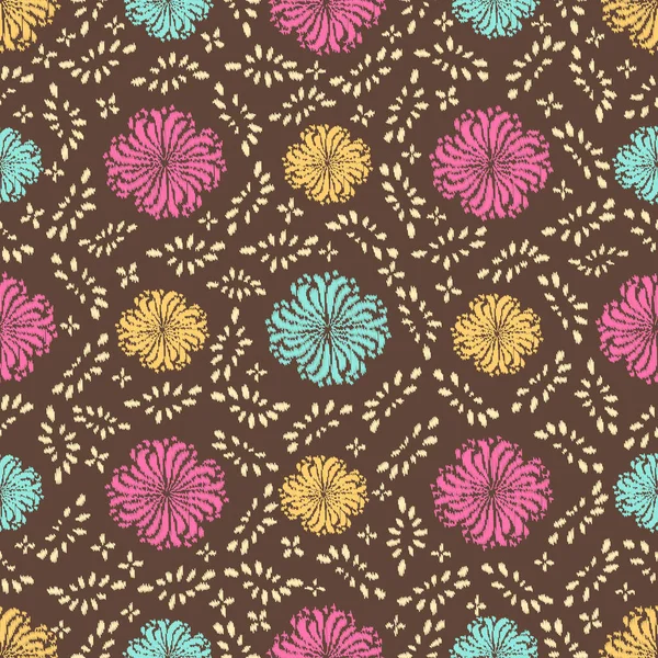 Çiçek süsüsüyle kusursuz soyut desen