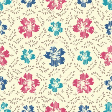 Çiçek süsüsüyle kusursuz soyut desen