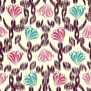 Çiçek süsüsüyle kusursuz soyut desen