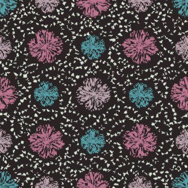 Çiçek süsüsüyle kusursuz soyut desen