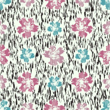 Çiçek süsüsüyle kusursuz soyut desen