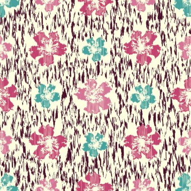 Çiçek süsüsüyle kusursuz soyut desen