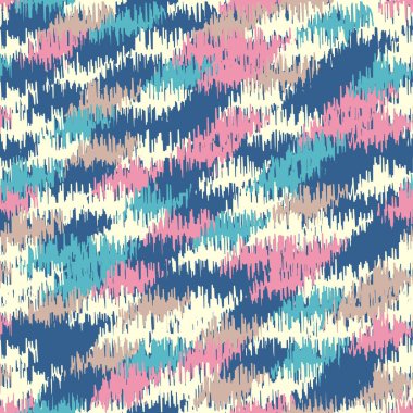 Renkli dikdörtgen segmentlere sahip soyut geometrik dikişsiz desen.