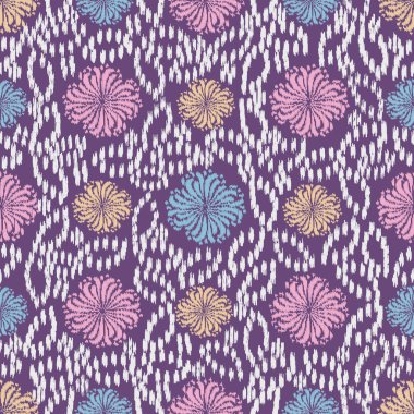 Çiçek süsüsüyle kusursuz soyut desen